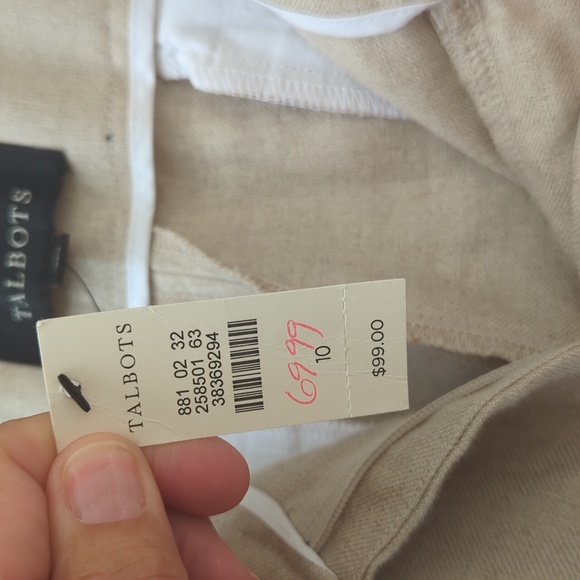 Talbot's: NWT Classic Linen Trousers - Picture 7 of 9